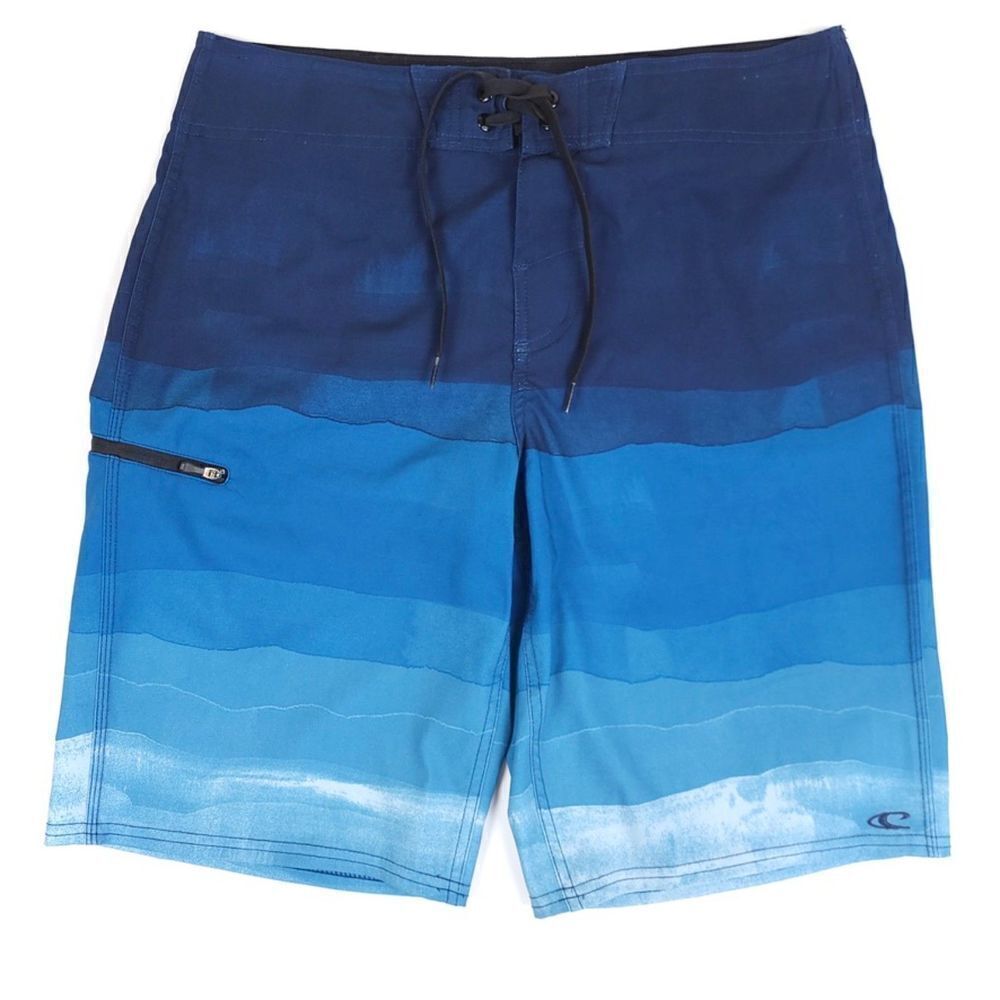 ONEILL Brisbane Board Shorts Swim Trunks in Ocean Dark Navy Ombre Mens 30